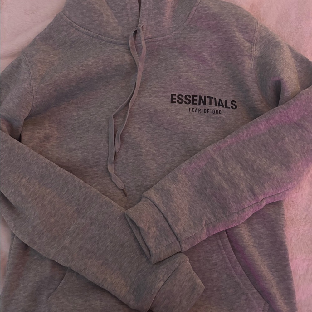 Fear of God Essentials Heather Gray Pullover